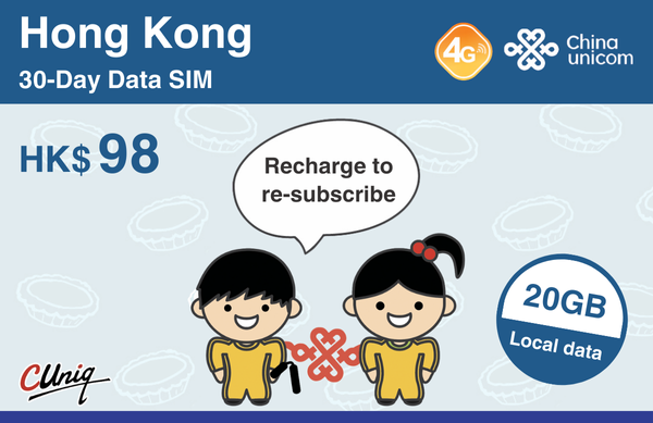 Hong Kong 30-Day Data SIM